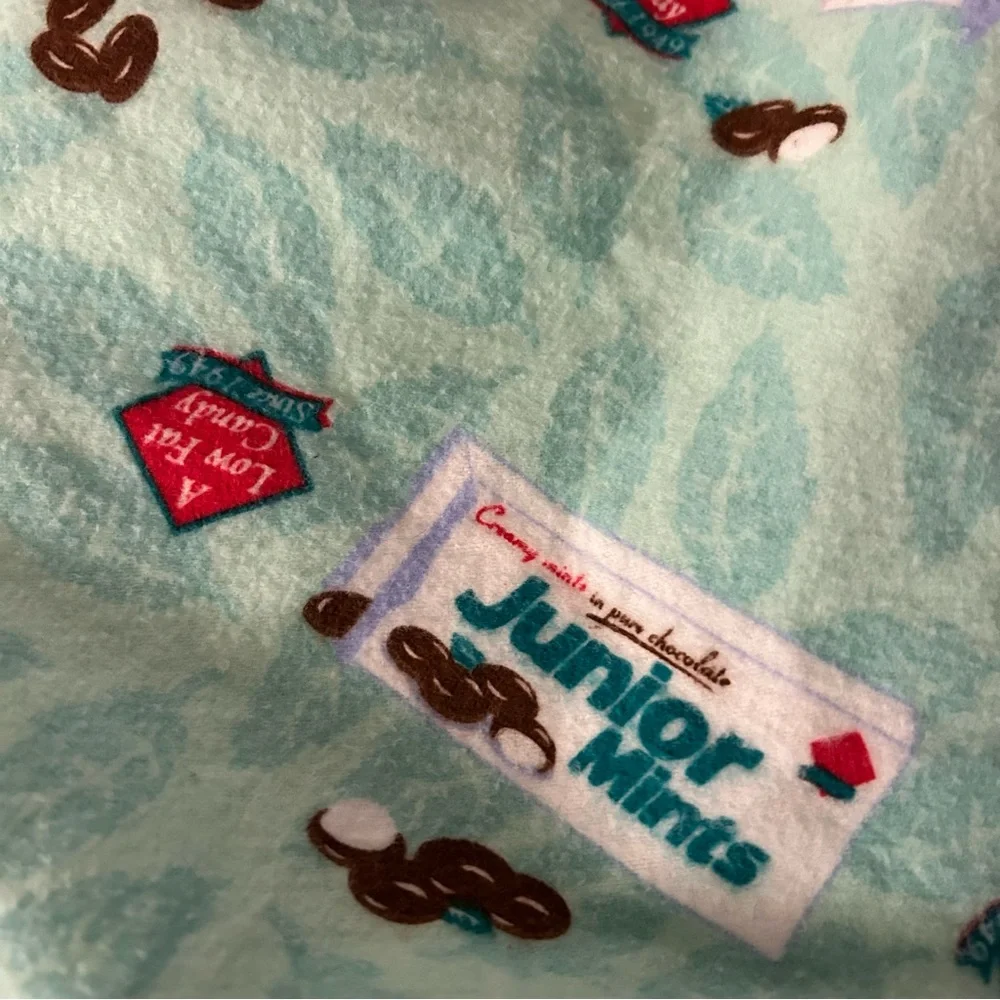 Vtg Junior Mints Pajama Shorts Y2K Cyber Generation Large